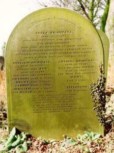 Grave of the Armitage family who lost twelve members