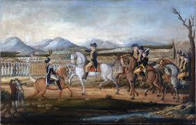 Washington leading the troops