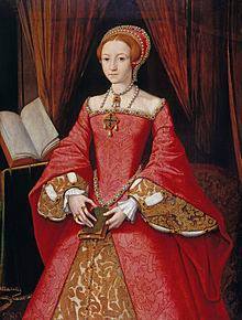Elizabeth I as a princess by unknown artist- photo credit wikipedia