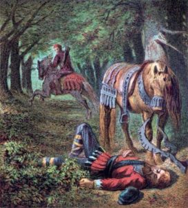 Death of William Rufus, lithograph by Alphonse de Neuville, 1895