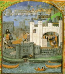 Late 15th-century image - the earliest surviving non-schematic picture of the Tower of London.