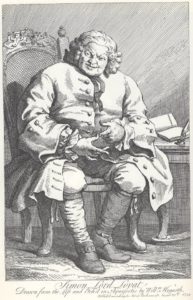 Classic woodcut depiction of Lovat towards the end of his life