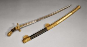 The Sword that some historians believe to be that of Attila's located at the Kunsthistorisches Museum of Vienna