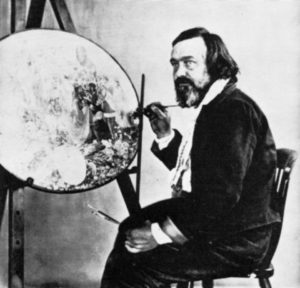 Picture of Dadd taken between 1854/1858 working on his famous 'Contradiction: Oberon and Titania'