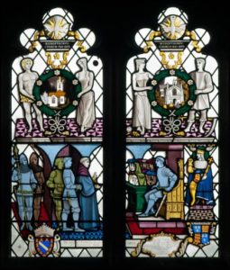 Trial of Archbishop Scrope, window at St Andrew's Church, Bishopthorpe
