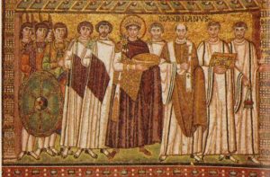 Mosaic of Justinian at San Vitale in Ravenna - Photo credit- Wikipedia