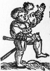 Woodcut showing a child with a hobby horse. Steckenpferd 1542. Photo Credit- Wikipedia