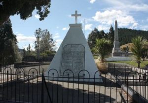 The Wairau Memorial commemorating the 22 European dead.