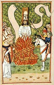 Burning of Jan Hus at the stake in Konstanz