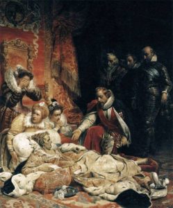 The death of Queen Elizabeth 1st by Paul Delaroche (1828) Photo Credit- Google Images