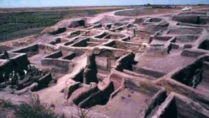 Small part of the settlement at Catalhoyuk