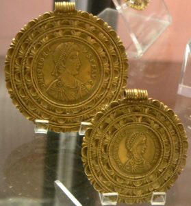 Medallions of Honorius and Galla Placidia, Ravenna, 425 Photo Credit- Clio20