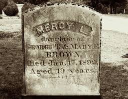 Mercy Lena Brown's grave Photo Credit- www.findagrave.com