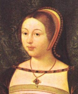Margaret Tudor, daughter of Henry VII of England, sister of Henry VIII, wife of James IV of Scotland and mother of James V. Photo Credit- By Daniel Mytens, currently in The Royal Collection, at the Palace of Holyroodhouse