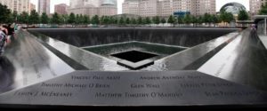 Reflecting pool at the World Trade Center memorial site