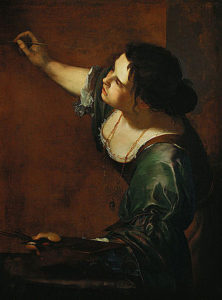 Artemisia Gentileschi, Self-Portrait as the Allegory of Painting, 1638–9, Royal Collection (the painting may be a self-portrait)