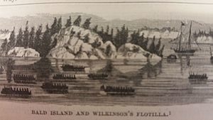 Wilkinson's Flotilla Photo Credit- Benson Lossing - The Pictorial Field Book of the War of 1812